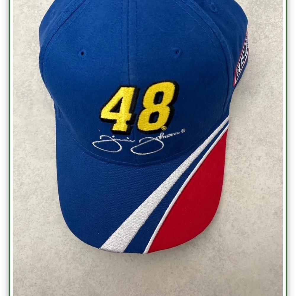 Blue and Red Racing Cap
